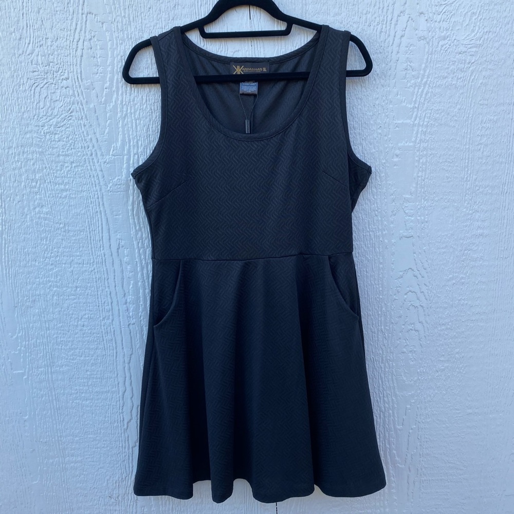 Black KimKardashian Skater Dress
